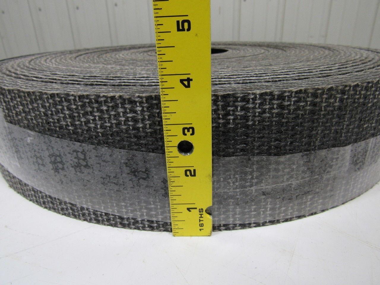 1 ply black interwoven conveyor belt 115ft x 3.5" x 0.205" thick