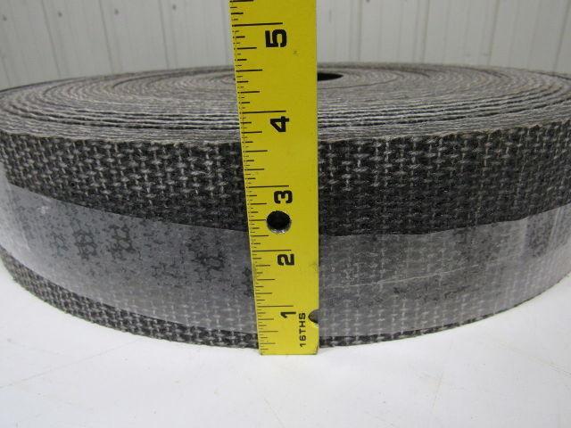 1 ply black interwoven conveyor belt 115ft x 3.5" x 0.205" thick