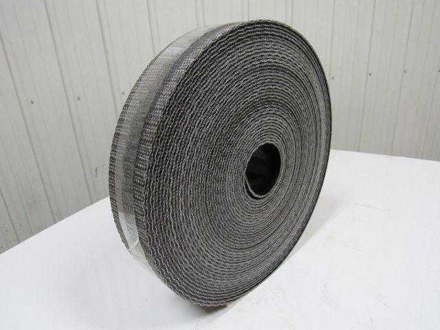 1 ply black interwoven conveyor belt 115ft x 3.5" x 0.205" thick