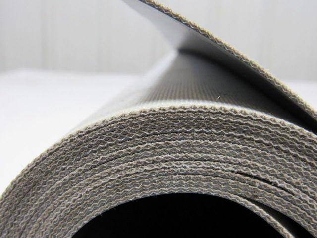 2 Ply Grey PVC Smooth Top Conveyor Belt 12Ft X 46-3/4" 0.050" Thick