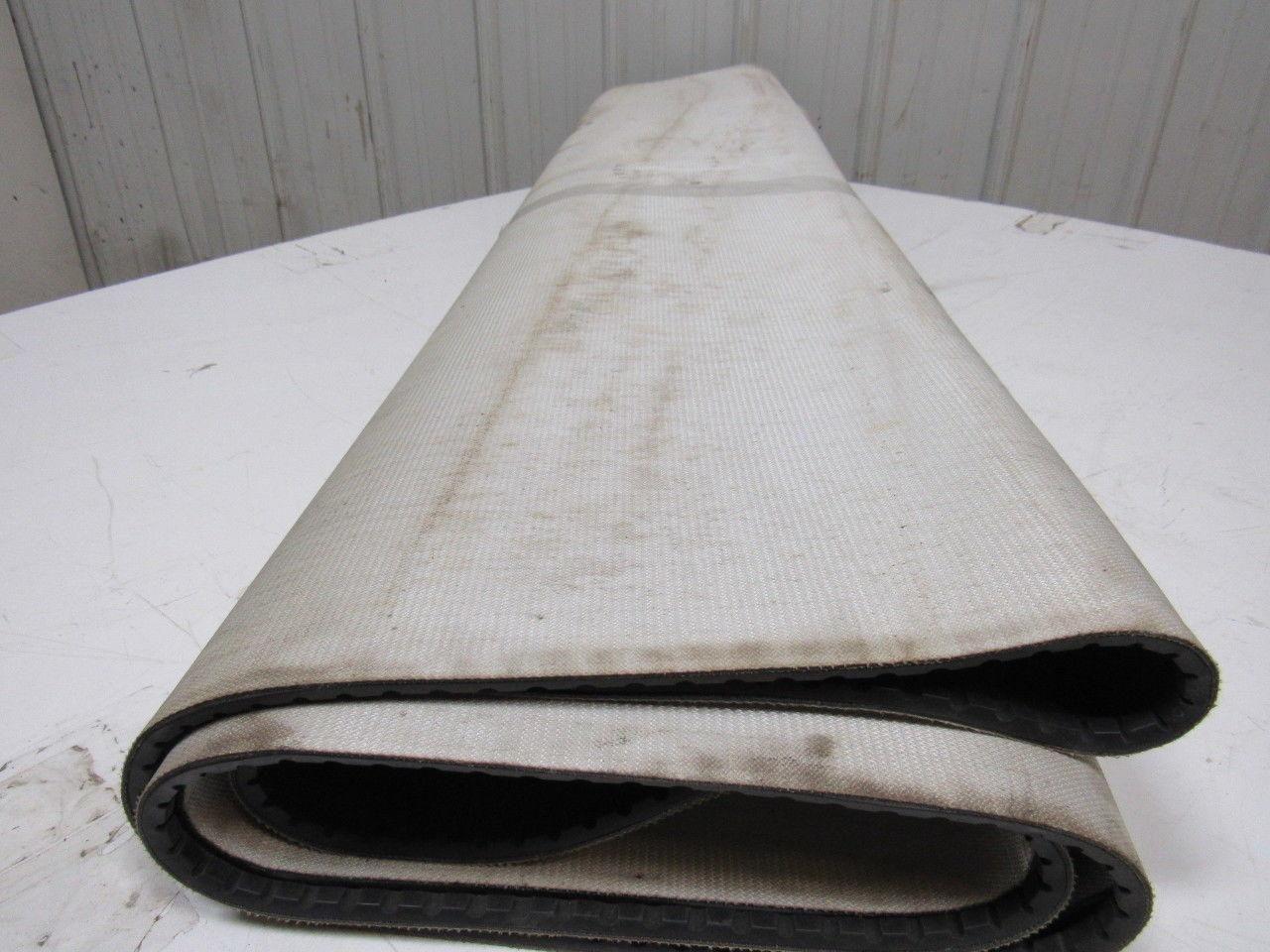 1-Ply Smooth Nylon Backed V Guide continuous Conveyor Belt 11' 4-1/2"X 56"