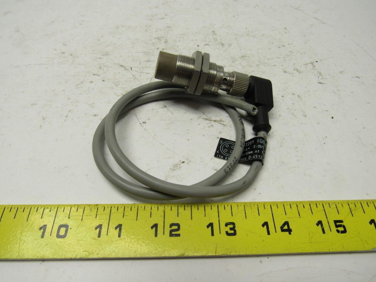 IFM Efector IGT201 Inductive sensor Metal thread M18 x 1 Sensing range 12 mm