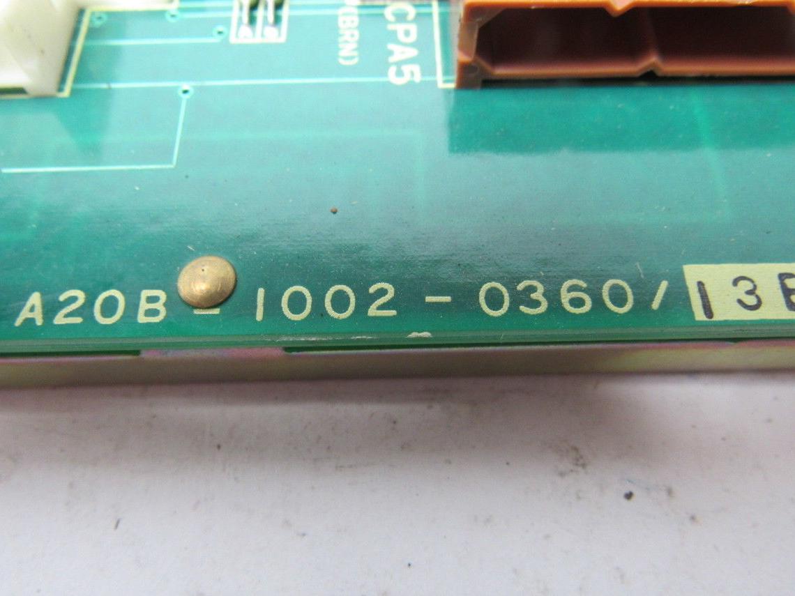 Fanuc A20B-1002-0360/13B Mother Board Circuit CPU