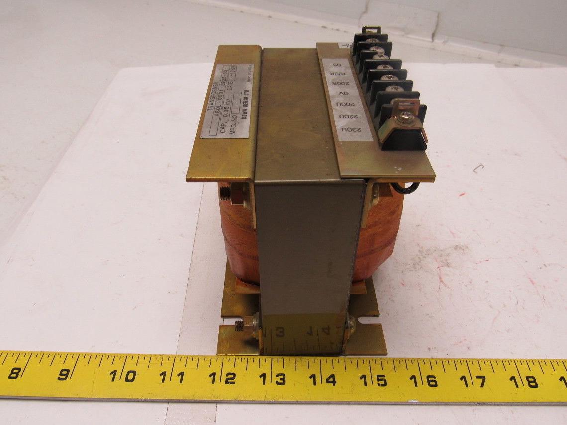 Fanuc / Kowa Denso A80L-0001-0225-02 O.35KVA Transformer From Tape Drill Mate