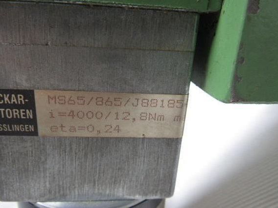 Neckar Motoren D644/865/J881854 Motor w/ Gearbox Reducer W/Exstra 380V 50 Hz
