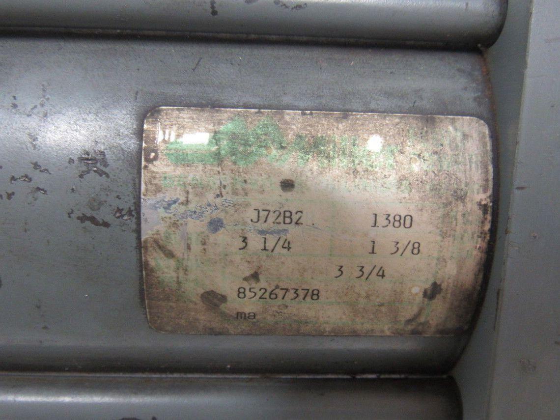 Miller Fluid Power J72B2 Pneumatic Tie Rod Cylinder 3-1/4" Bore 3-3/4" Stroke