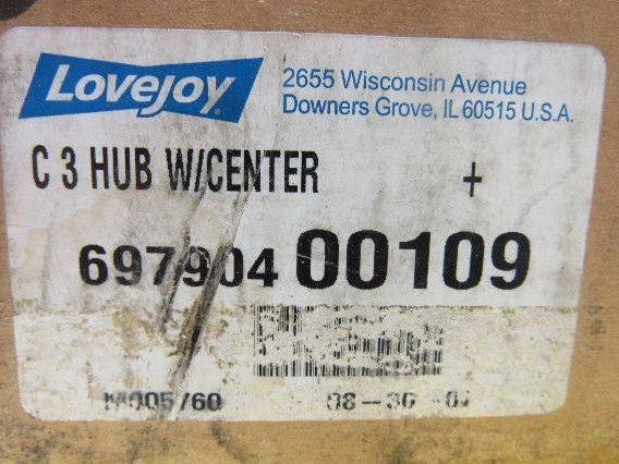 Lovejoy 00109 C3 Continuous Sleeve Gear Coupling Flex Hub 3" Bore