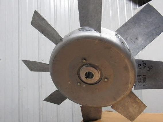 44" Industrial 8 Blade Aluminum Variable Pitch Axial Flow Fan Wheel 2-3/8" Bore