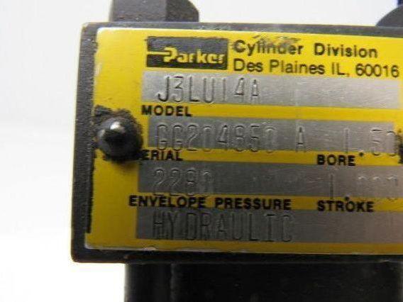 Parker J3LU14A Hydraulic Tie Rod Cylinder 1-1/2" Bore 1" Stroke
