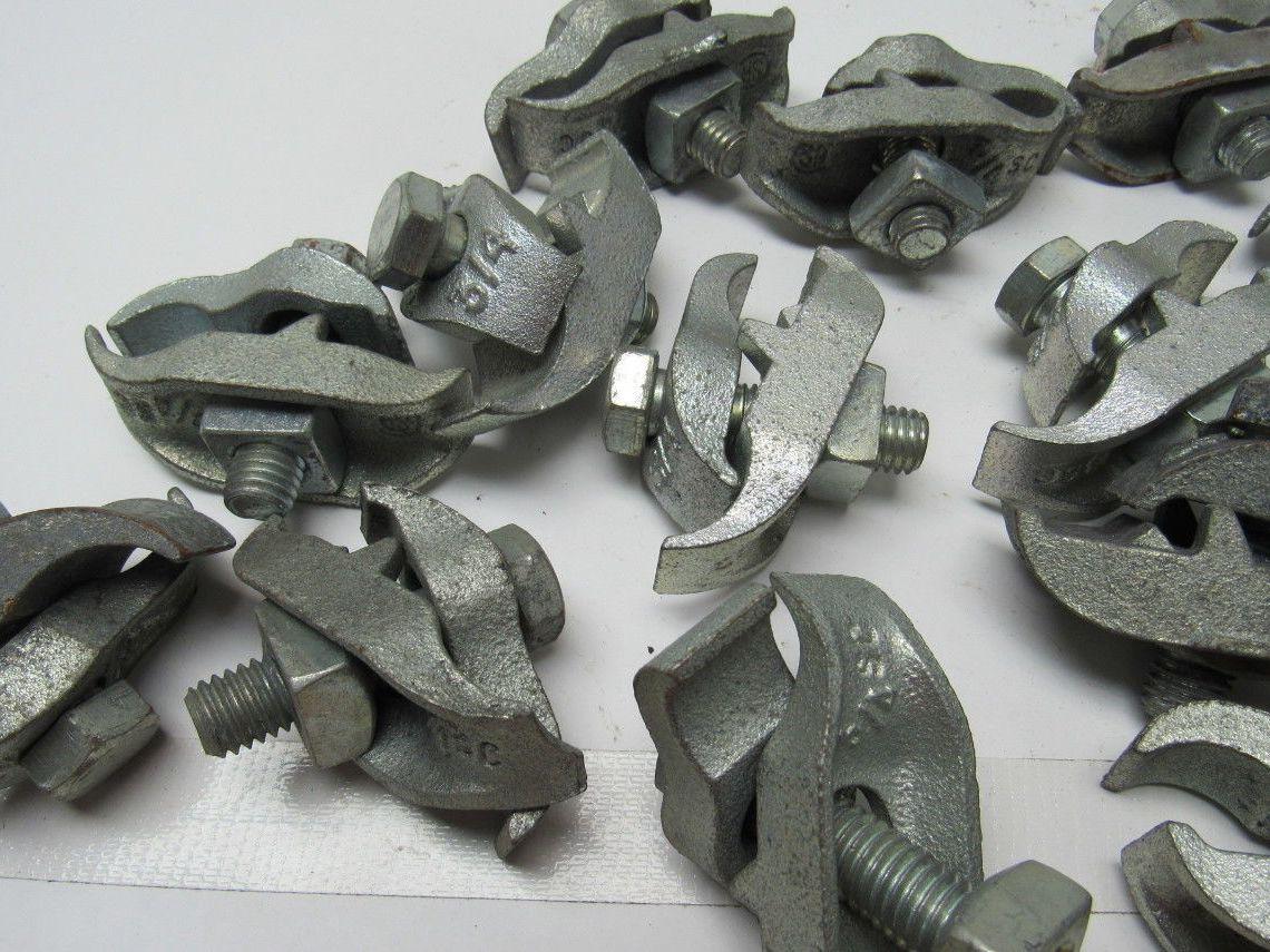 Steel City PC 3/4" Parallel Clamp Conduit/Pipe Clamp Malleable Iron Lot of 17