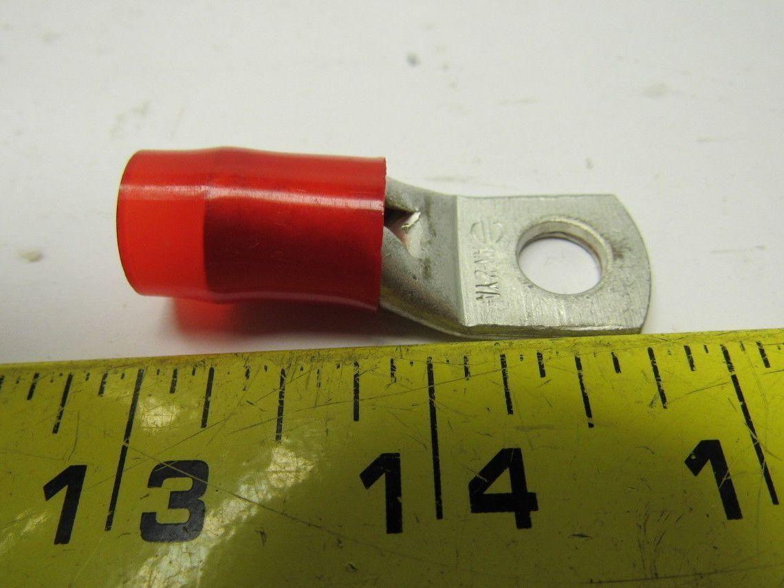 Burndy AN-2YA Compression Lug 5/16" Stud Insulated Lot of 20