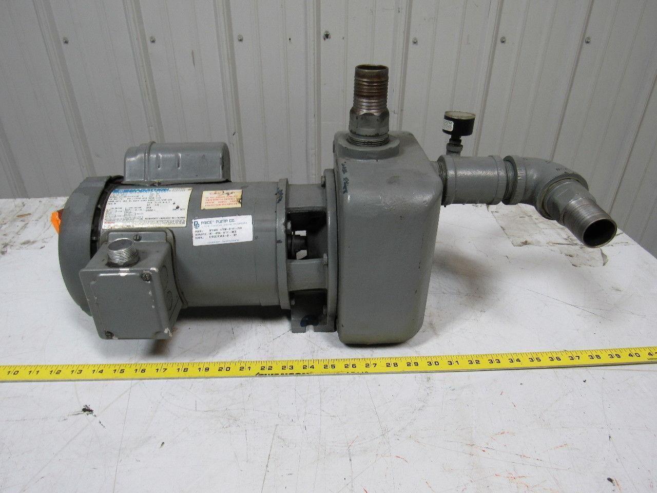Price Pump Co Type SP150 3/4 HP 3 Ph Centrifugal Pump/Motor 1-1/2" Ports