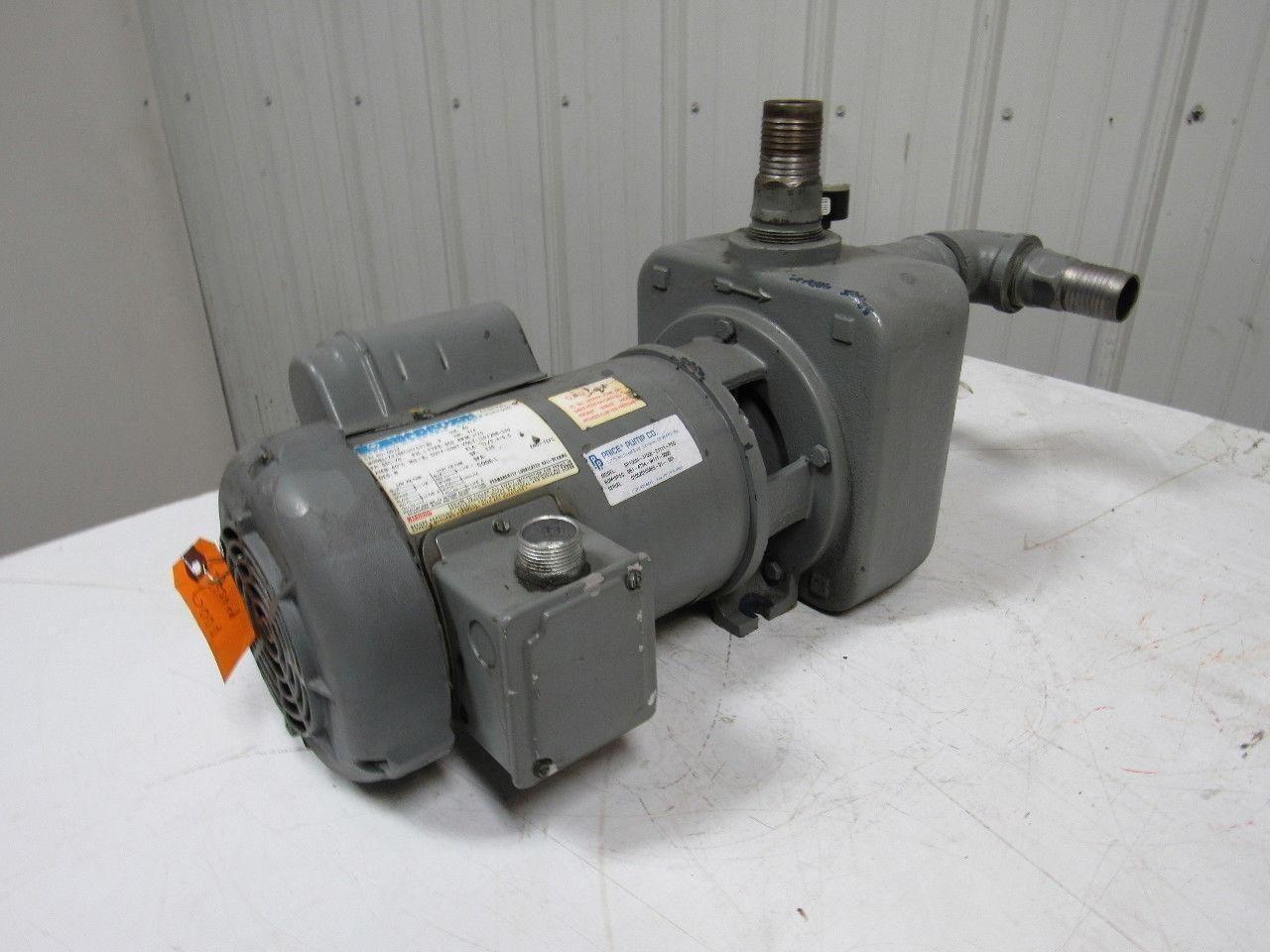 Price Pump Co Type SP150 3/4 HP 3 Ph Centrifugal Pump/Motor 1-1/2" Ports