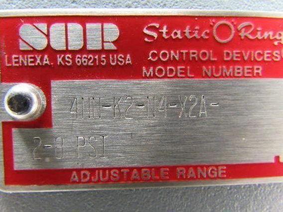 SOR 4NN-K2-N4-X2A Weatherproof Pressure Switch