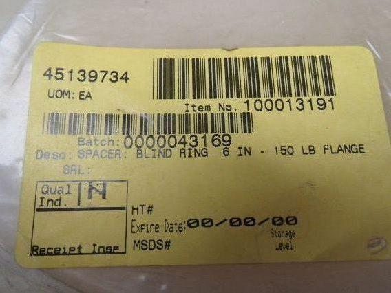 8-1/2" OD. X 1-1/2" Thick Natural Color UHMW Spacer