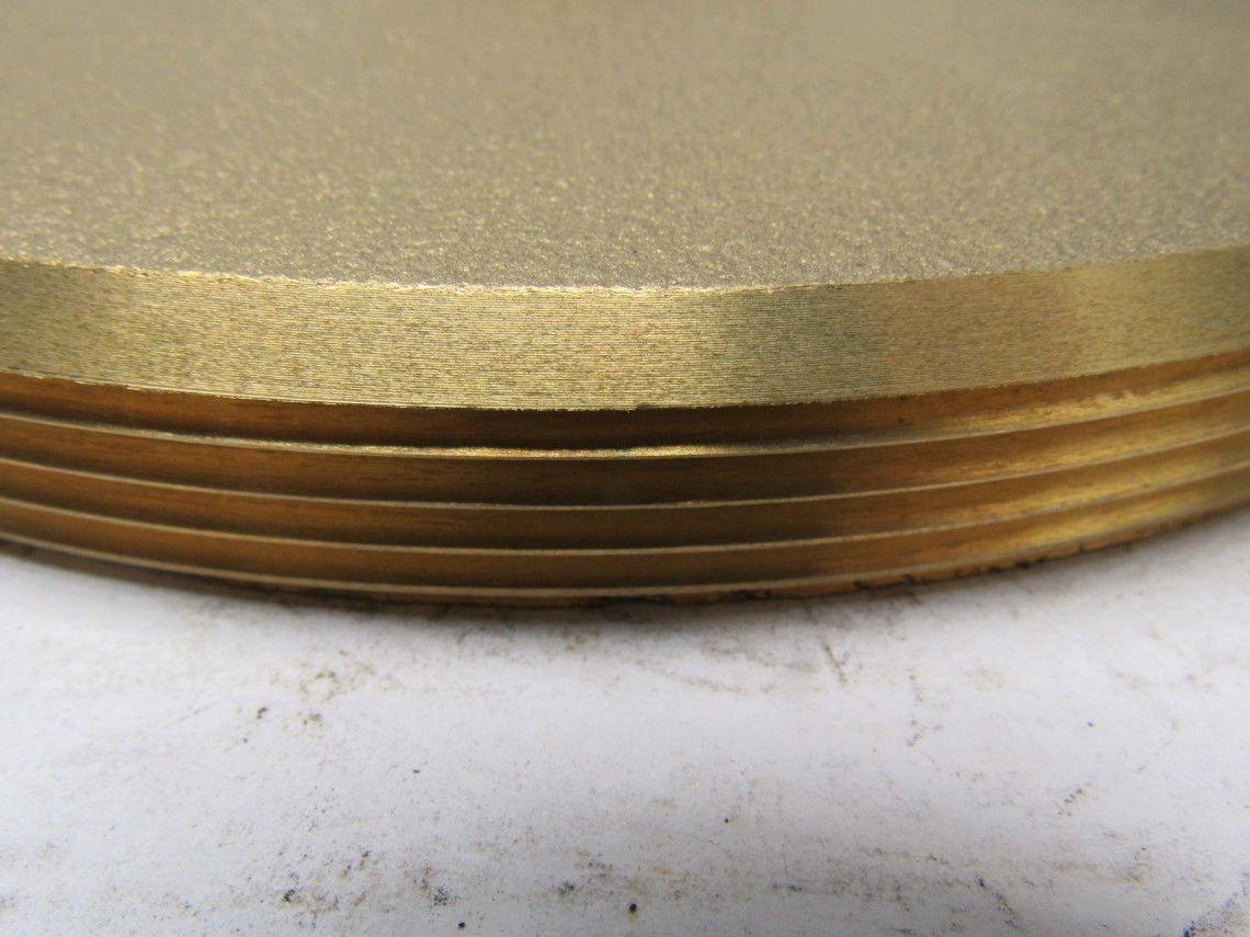 8" Raised Square Head Brass Plug