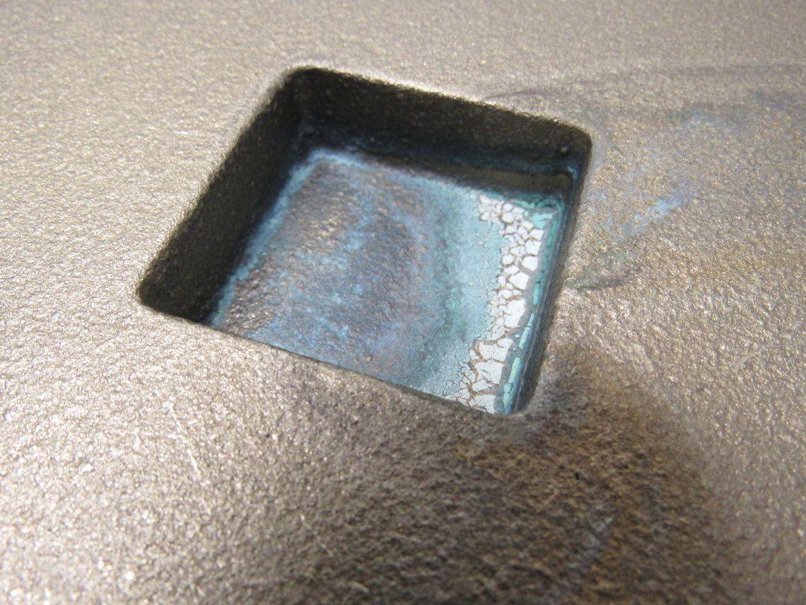 8" Raised Square Head Brass Plug