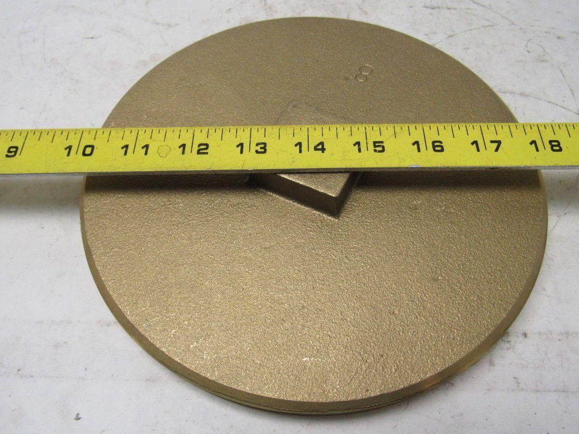 8" Raised Square Head Brass Plug