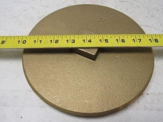 8" Raised Square Head Brass Plug
