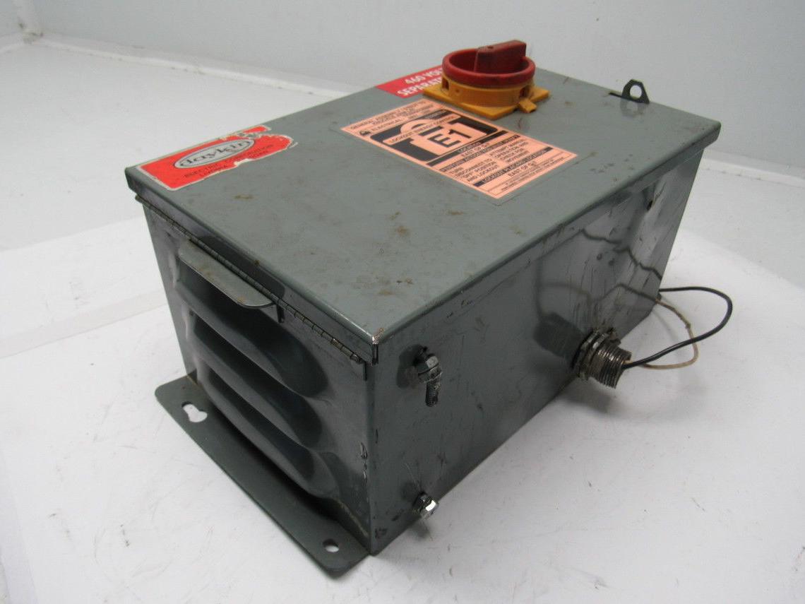 Daykin GPFS-13 Transformer Disconnect Enclosure 750VA 1Ph Pri 480V Sec 115V 6.5A