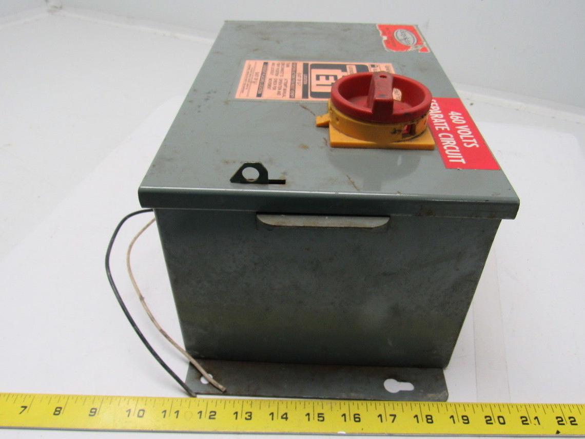 Daykin GPFS-13 Transformer Disconnect Enclosure 750VA 1Ph Pri 480V Sec 115V 6.5A