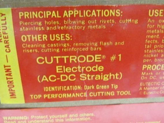 Eutetic Castolin Cuttrode #1 1/8"x14" Welding Rod Electrode 30lbs