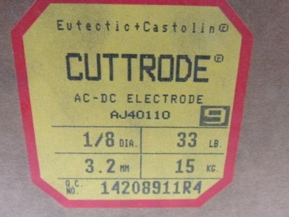 Eutetic Castolin Cuttrode #1 1/8"x14" Welding Rod Electrode 30lbs