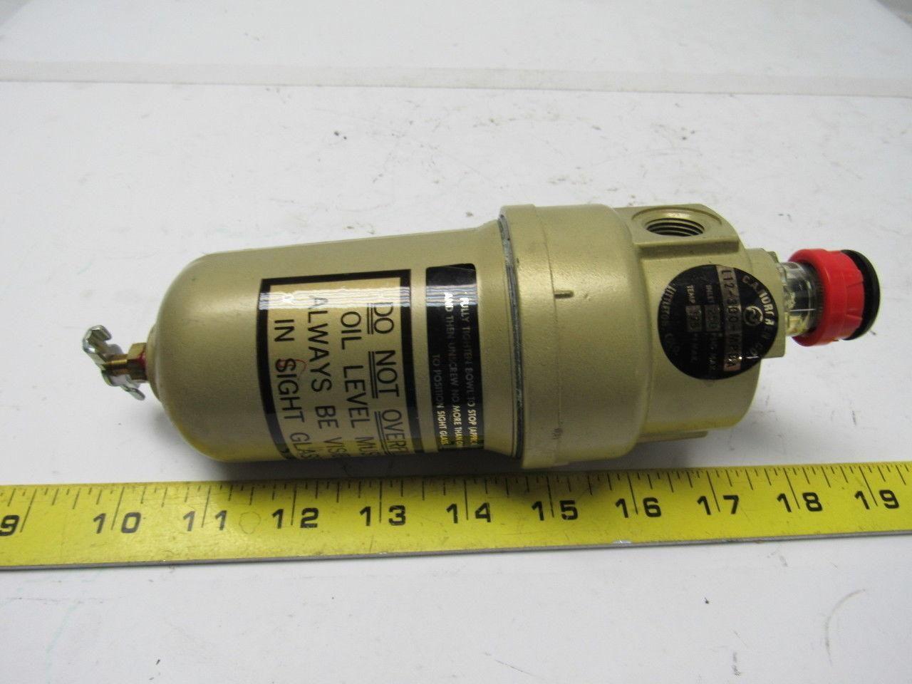 Norgren L12-300-MPDA Compressed air tool Oil-Fog In Line lubricator 1/4" NPT