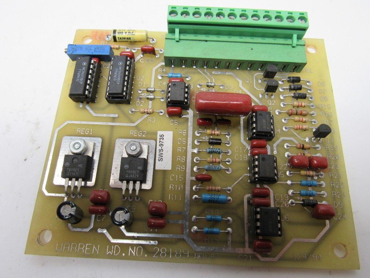 Warren NO. 28189 Rev A Circuit Board Card PCB