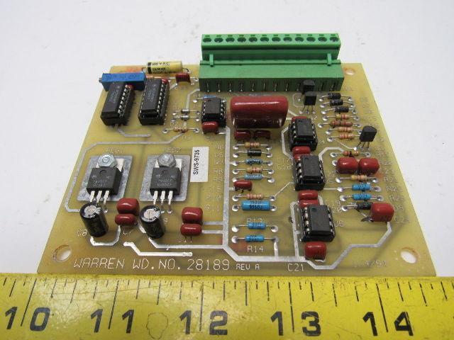 Warren NO. 28189 Rev A Circuit Board Card PCB
