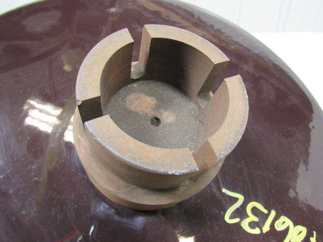 16" Diameter Round Brown Porcelain Electric Line Insulator