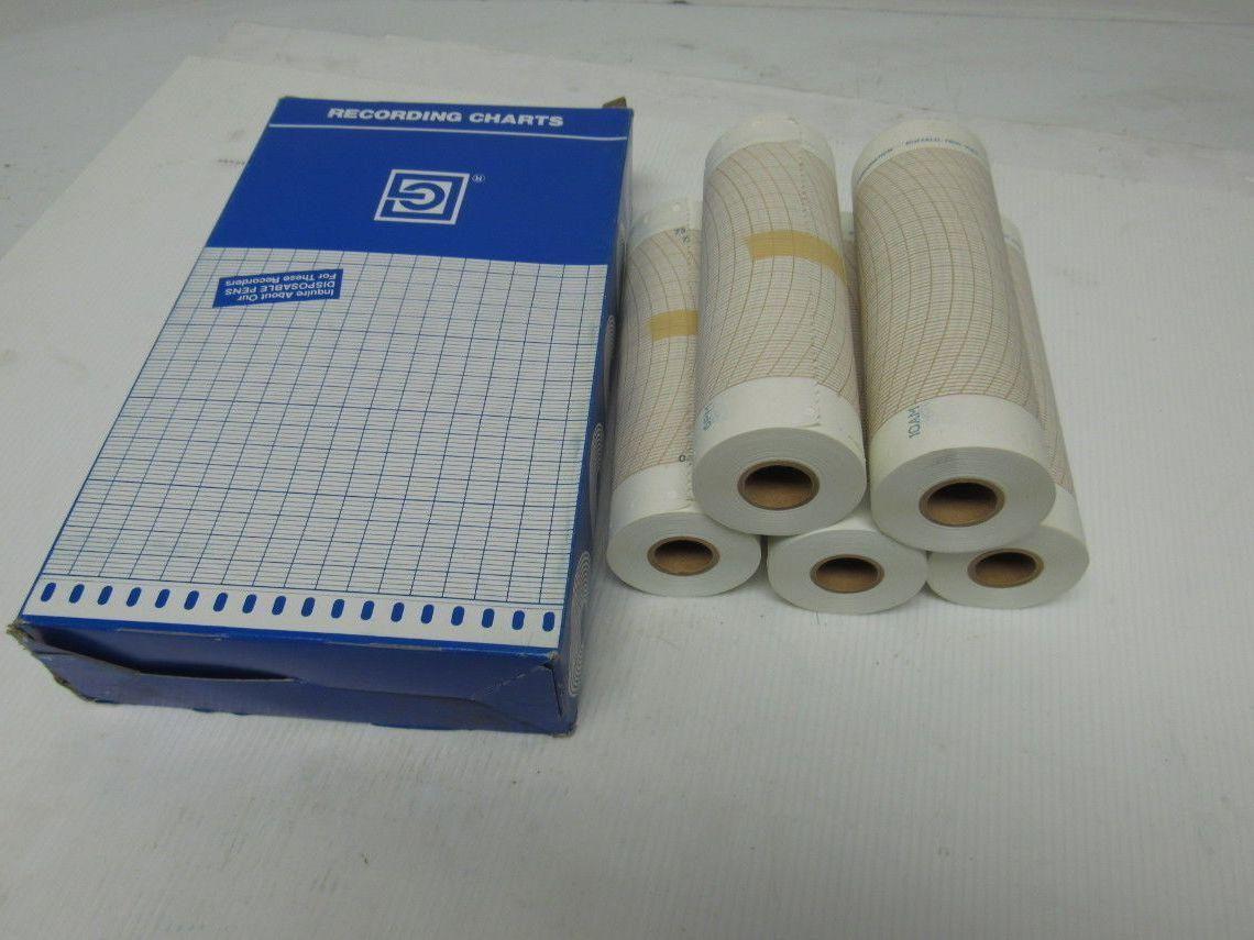 Graphic Controls 00184101 5.969"x103' Recording Chart Rolls Lots Of 10 Rolls