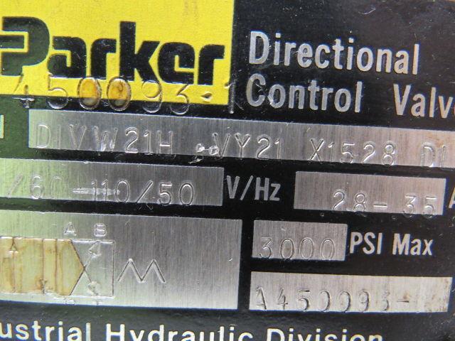 Parker Balstron D1VW21H VY21 X1528 D1 Hydraulic Control Valve