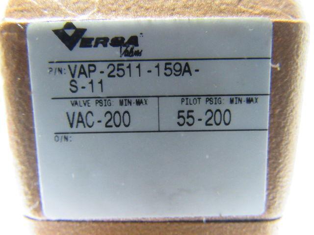 Versa VAP-2511-159A-S-11 Pneumatic Valve 2 Way / 2 Position 1/2" NPT