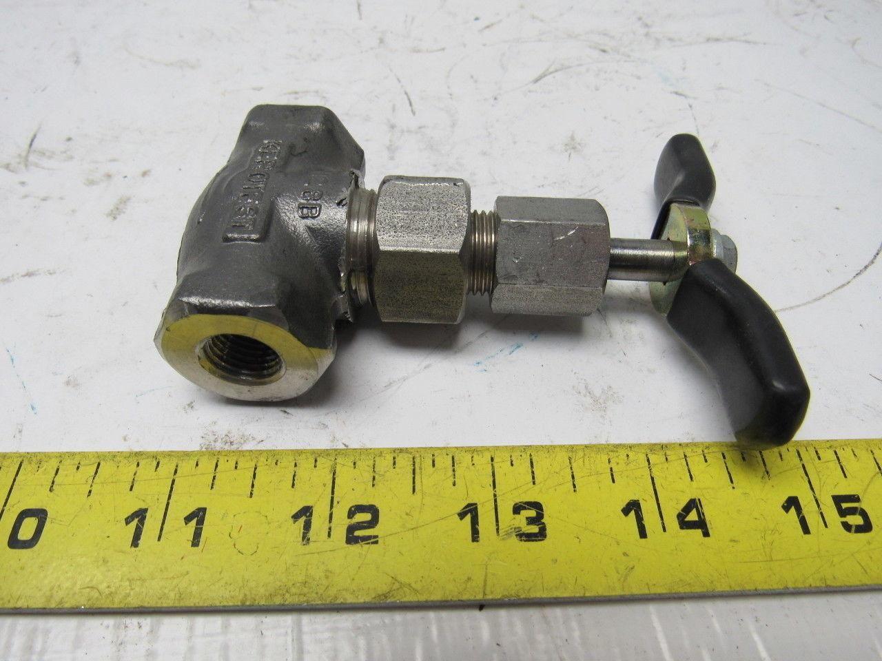 Kerotest N28B 1/4" In-Line Union Bonnet Needle Valve