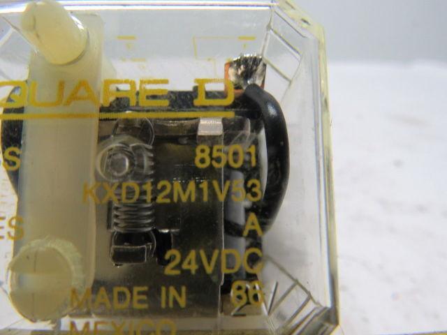 Square D 8501KXD12M1V53 General Purpose Relay 24VDC 10A