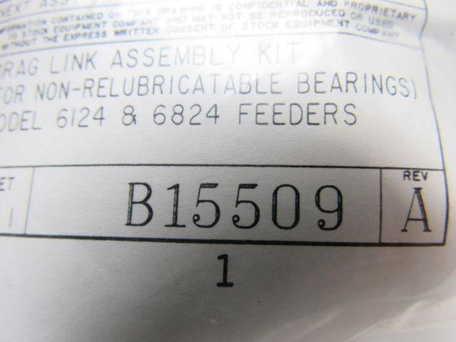 Stock Equipment Company B15509 Drag Link Assembly Kit For 6124/6824 Coal Feeder