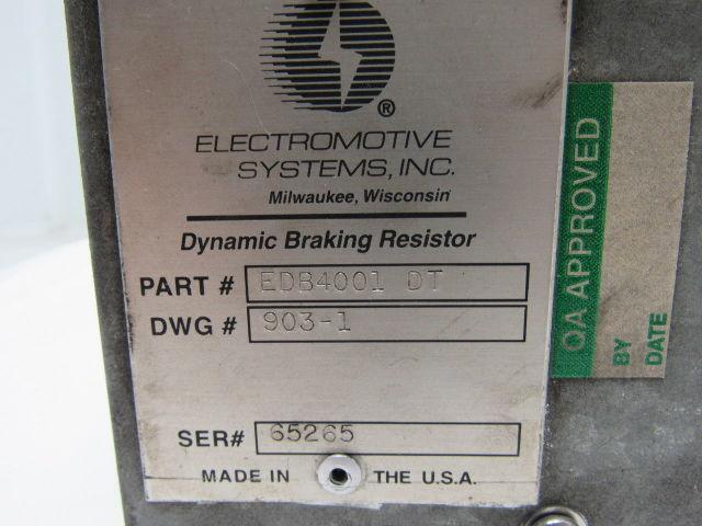 Electromotive Systems EDB4001 DT Dynamic Braking Resistor