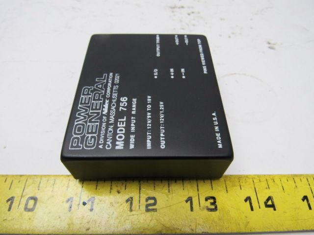 Power General DC9305/A Model 756 Input: 12V/9V to 18V Output: 12V/1.25V