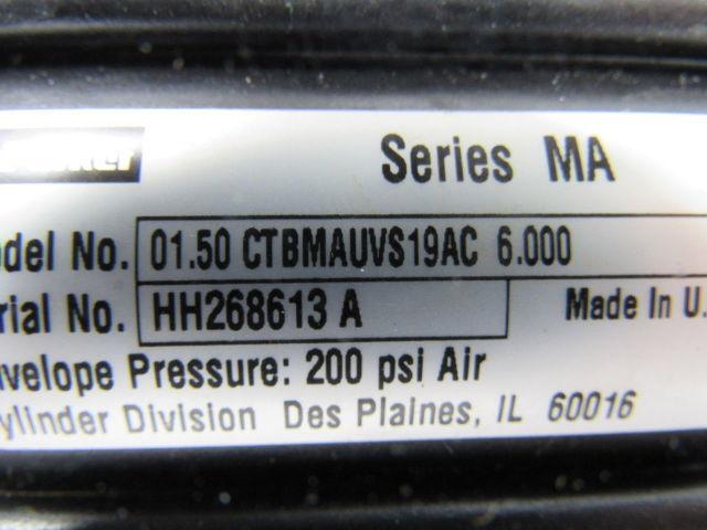 Parker Series MA 1-1/2"x6" Stroke 200PSI Pneumatic Cylinder