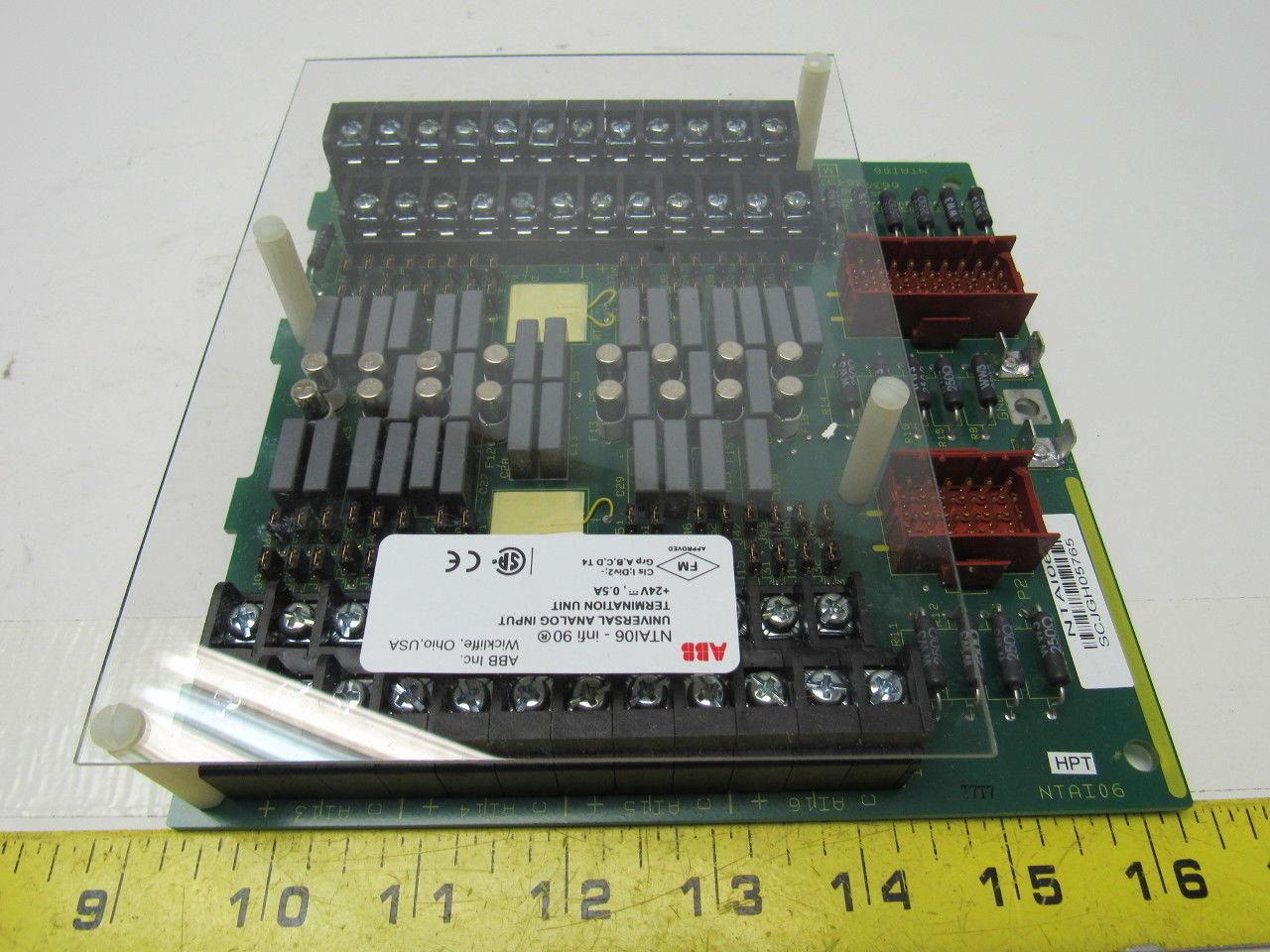 ABB NTAI06 Bailey infi 90 Universal 16 Analog Input Termination Unit