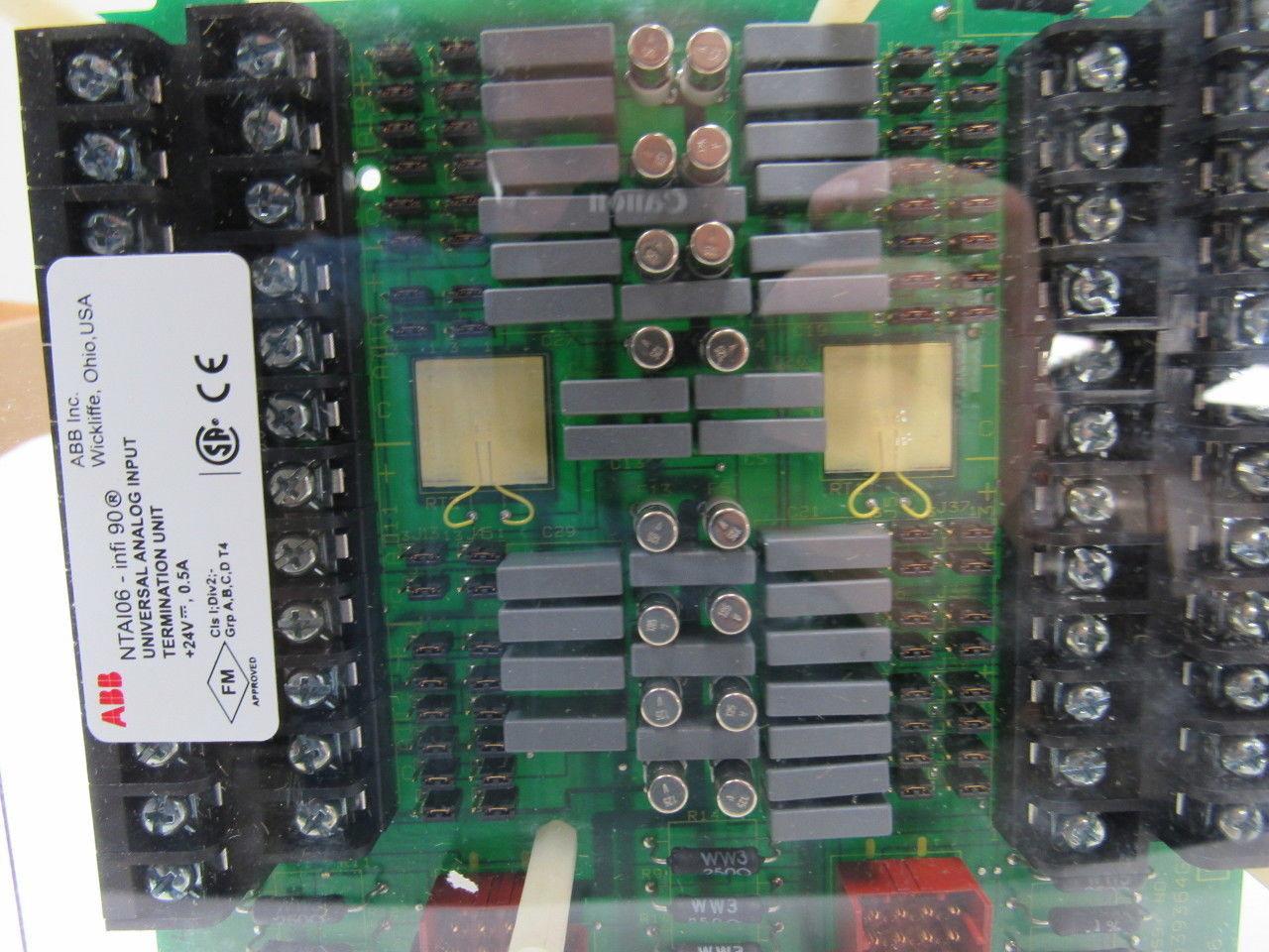 ABB NTAI06 Bailey infi 90 Universal 16 Analog Input Termination Unit
