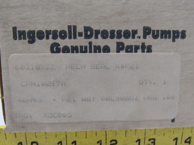Ingersol Rand CPM10217A Mechanical Pump Seal Kit Replacement Part