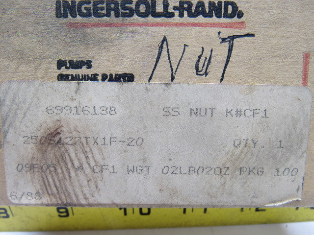 IR Ingersoll Rand 250S127TX1F-20 2-1/2" Pump Lock Nut Sleeve