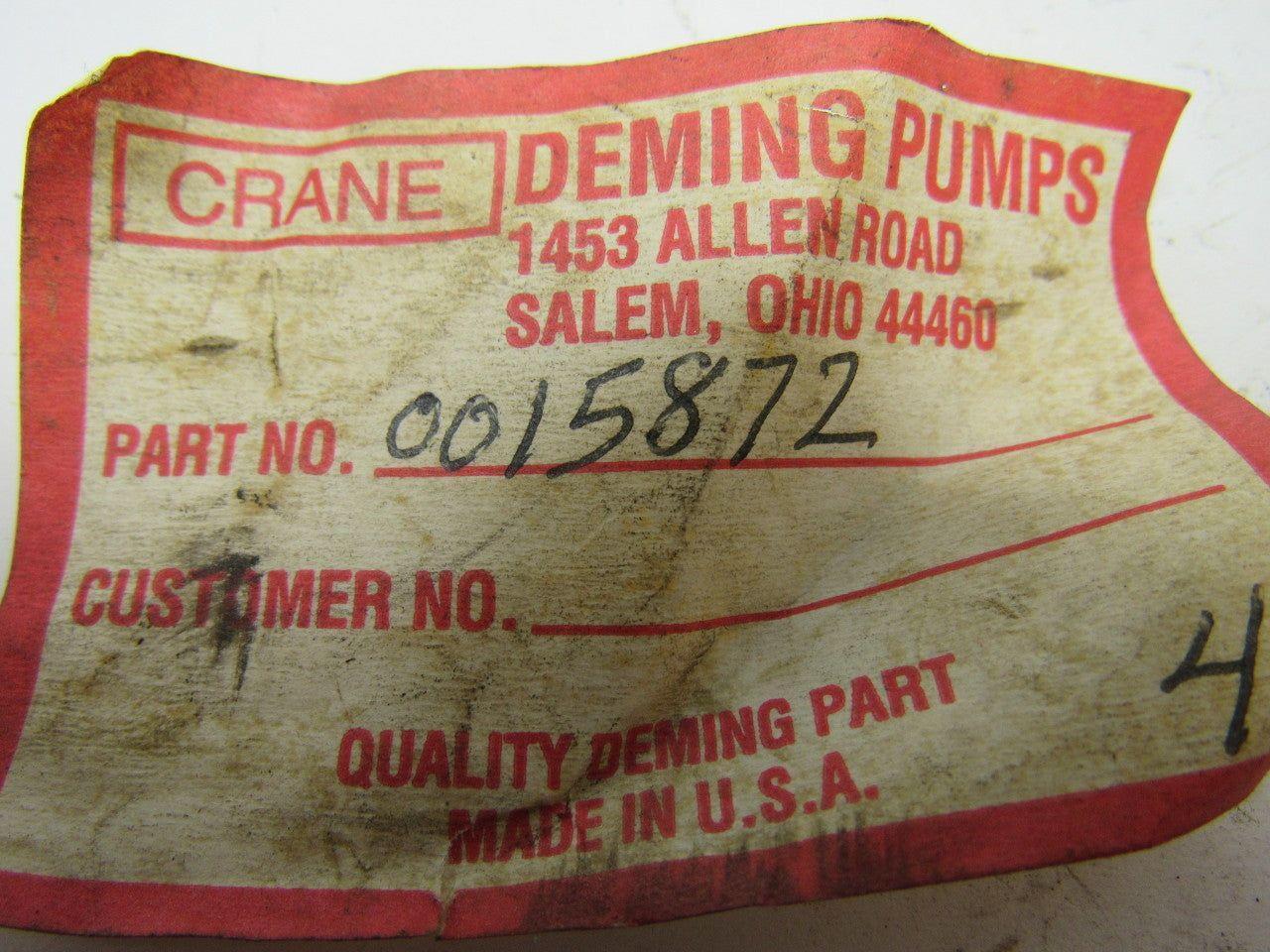 Crane Deming 0015872 Model 5411 Cast Iron Throttle Bushing Pump Repair Part