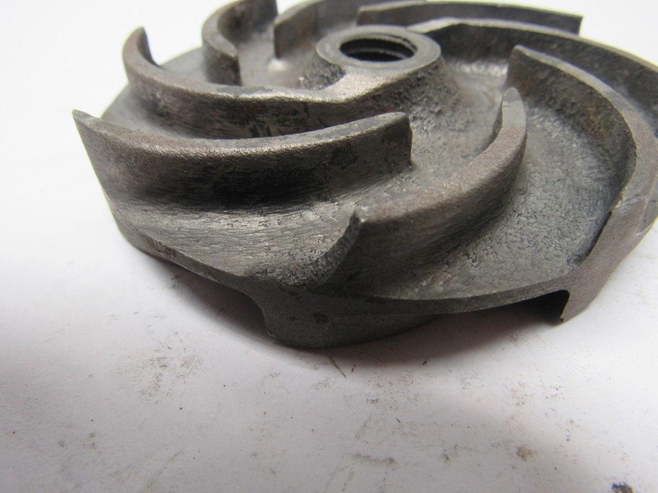 Ruthman Gusher 2440 Pump Impeller 3.5 OD x 47/64" Thick M12-1.75 Threaded Hole
