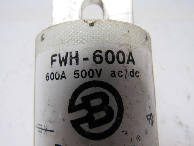 Buss Bussman FWH-600A 600 Amp 500v ac/dc Fuse