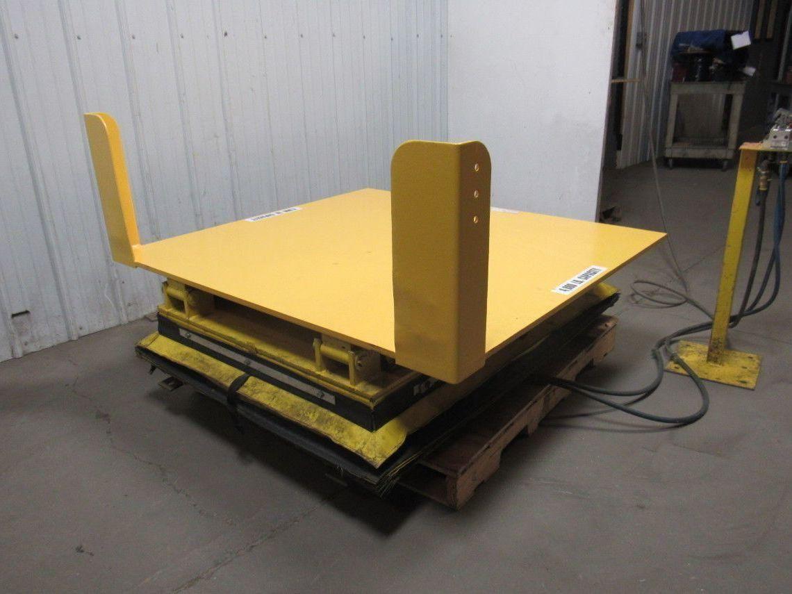 KNIGHT 4000 LB 2 Ton Air Pneumatic Lift & Tilt Table 57x52" Top 35 Deg Tilt