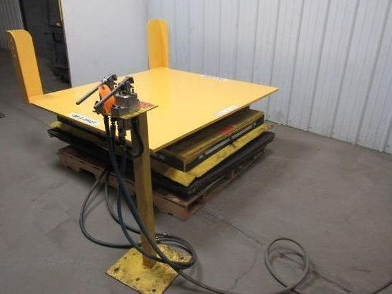 KNIGHT 4000 LB 2 Ton Air Pneumatic Lift & Tilt Table 57x52" Top 35 Deg Tilt