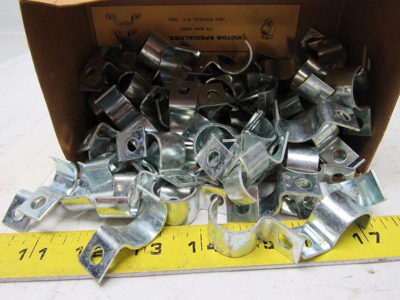 Victor Specialties 11115-S 13/16" Dia. Snap On Steel Clamps Box of 100